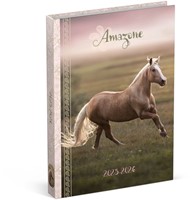 Schoolagenda 25-26 Lannoo Horses 1dag/1pagina roze