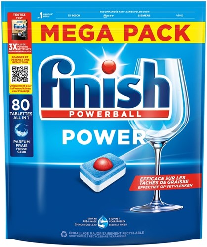 Vaatwastabbletten Finish All-in-one Power Regular 80 stuks