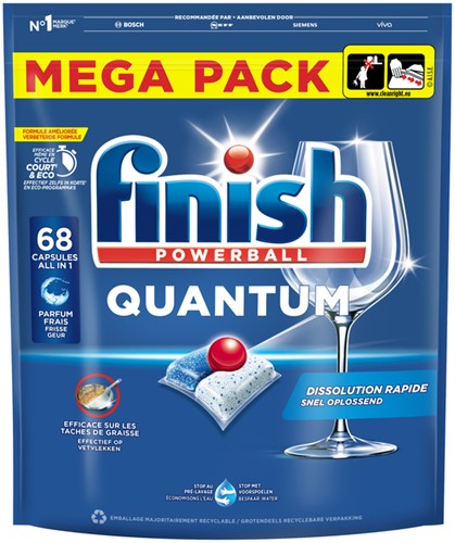 Vaatwastabletten Finish Quantum Regular 68 stuks