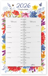 Kalender 2026 Marjolein Bastin Bloemen Schild 7dagen/1pagina