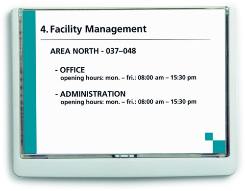 Deurbordje Durable Click sign A5 liggend wit-2