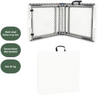 Vouwtafel BRASQ 120x60x74cm FC120 wit-1