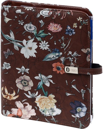 Organizer Kalpa A5 inclusief agenda 2026-2027 7dagen/2pagina's bloemenzee bruin-2