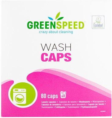 Wasmiddel Greenspeed Wash Caps universeel 80 stuks