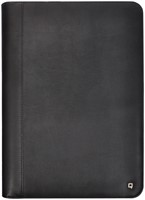 Schrijfmap DESQ A4 kunstleder met rits en handvatten zwart-3