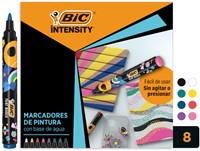 Paintmarker Bic Intensity assorti 8 stuks