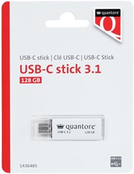 USB-stick Quantore USB-C 128GB 3.1 zilver