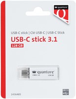 USB-stick Quantore USB-C 128GB 3.1 zilver