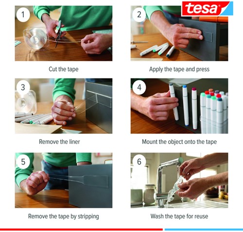 Plakband tesa Nano dubbelz 30mmx3m-3