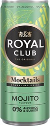 Mocktails Royal Club mojito 0% suiker en alcohol blik 250 ml