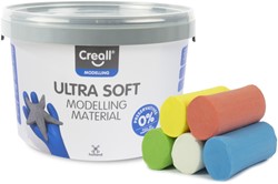 Klei Creall Play-it Ultra Soft helder rood/blauw/groen/geel/wit 1100gr