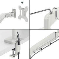 Monitorarm Leitz Ergo ruimtebesparend dubbel grijs-2