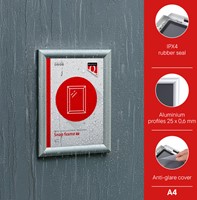 Kliklijst Quantore outdoor A4 25mm zilver-3