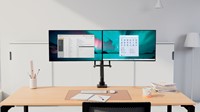 Monitorarm Kensington SmartFit dubbel dwarsbalk en handgreep-4