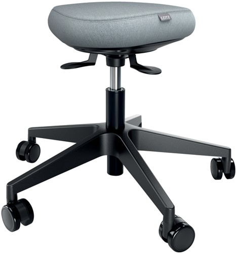 Zitkruk Leitz Ergo met wieltjes en wiebelkussen