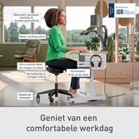 Zitkruk Leitz Ergo met wieltjes en comfortzitting-3