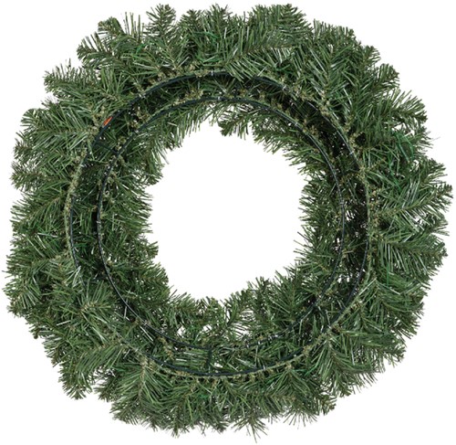Kerstkrans Everlands met LED verlichting 60cm-2