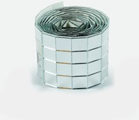 Mozaieksteentjes Folia zilver zelfklevend 10x10mm-2