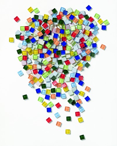 Mozaieksteentjes Folia 10x10mm glas basis assorti-2