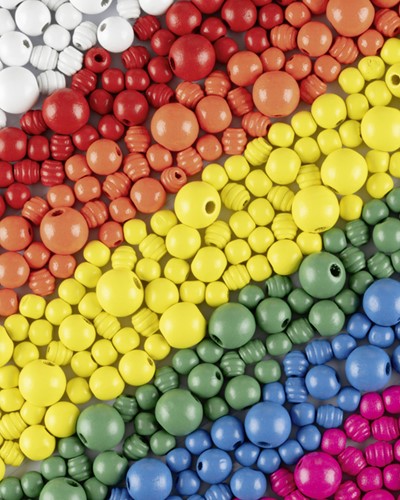 Houten kralen Folia 1000 gram assorti-3