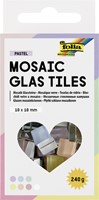 Mozaieksteentjes Folia 10x10mm glas pastel assorti