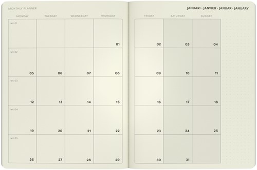 Agenda 2026 Lannoo bureau A5 QC Colour 7dagen/2pagina's blauw-3