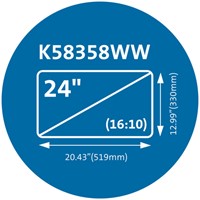 Privacyfilter Kensington MagPro monitor 24 inch 16:10-2