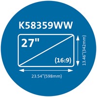 Privacyfilter Kensington MagPro voor 27" monitors 16:9-2