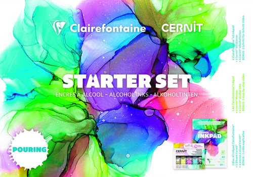 Alcoholinkt Clairefontaine & Cernit starterset 8-delig