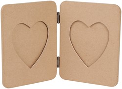 Figuur Décopatch fotokader album met harten 14x1.5x18cm