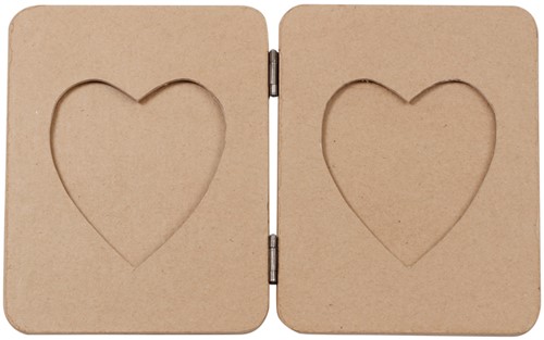 Figuur Décopatch fotokader album met harten 14x1.5x18cm-2