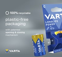 Batterij Varta Longlife Power 2x C-1