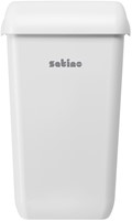 Afvalbak Satino open inworp 23 liter wit 332580-2