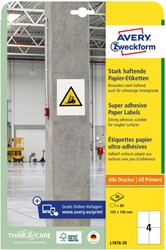 Etiket Avery L7876-20 105x148mm 80 stuks