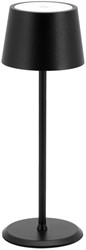Tafellamp Securit MonteCarlo LED oplaadbaar dimbaar zwart