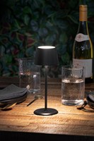 Tafellamp Securit MonteCarlo LED oplaadbaar dimbaar zwart-1