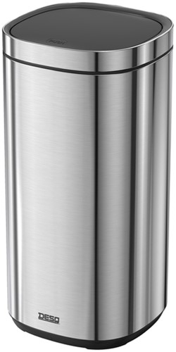Afvalbak Desq Touch 30 liter RVS zilver