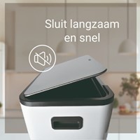 Pedaalemmer Desq 40 liter RVS wit-2