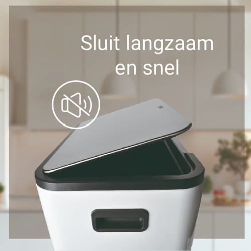 Pedaalemmer Desq 40 liter RVS wit-2