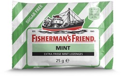 Keelpastilles Fisherman's Friend mint suikervrij zak 25 gram