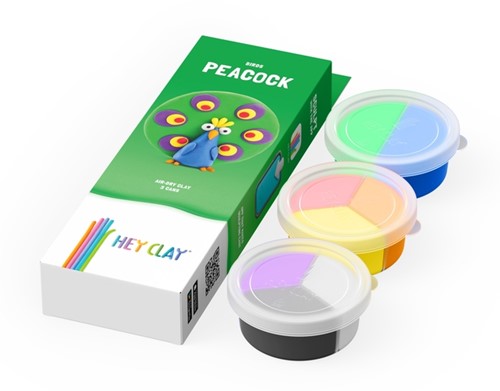 Klei Hey Clay Peacock 3 potjes-2