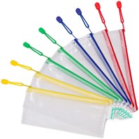 Opbergtas Djois met rits chequeboek formaat assorti