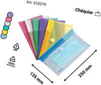 Enveloptas Djois Color Collection horizontaal 250x135mm assorti-2