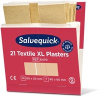 Pleisters Salvequick textiel extra groot 6x 21 stuks-1