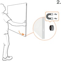 Whiteboard Nobo Infinity randloos 60x90cm-3