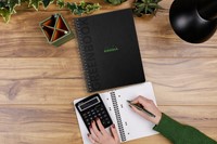 Notitieboek Rhodia Greenbook recycled A4+ lijn 160 pagina's 90gr hc-2