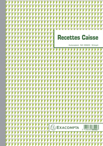 Ontvangstboek Exacompta Manifold ontvangsten dupli 50vel Frans