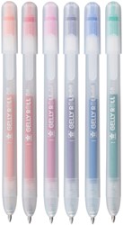 Gelschrijver Sakura Gelly Roll Stardust 08 klikfunctie set à 6 kleuren