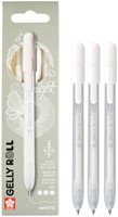 Gelschrijver Sakura Gelly Roll Classic 08 klikfunctie set à 3 stuks wit-1