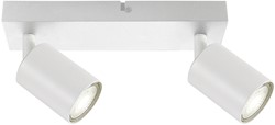 Plafondspot Integral Siena 2 spot IP20 GU10 wit